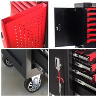 Chariot à outils roulant JOEPON à 7 tiroirs avec roues, dessus en acier inoxydable, revêtement poudré, rangement de garage, 150 kg, OEM ODM