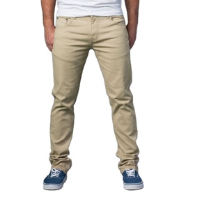 Pantalones Chinos de Negocios para Hombre, Color Caqui, Algodón Negro con Spandex, Resistentes, Ecológicos, Casuales, con Logotipo Personalizado, Precio al por Mayor - Product Image 6