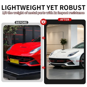 ชุดแต่งลิ้นหน้าคาร์บอนไฟเบอร์ทรง RZ สำหรับ Ferrari F12 Berlinetta คาร์บอนแท้แบบ Pre-Preg สำหรับกันชนหน้า - Product Image 3