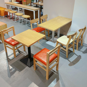 Muebles Comerciales Personalizados de Cuero PU Ecológico, Sillas y Mesas para Escuelas, Cadenas de Comida Rápida, Restaurantes de Fideos, <span class=keywords><strong>Lanzhou</strong></span> Ramen - Product Image 1