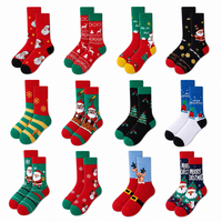 Chaussettes de Noël Multipack – Lot en Gros de Chaussettes Mi-Mollet Assorties à Motifs Tricotés pour l'Hiver et les Fêtes