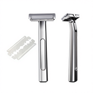 <strong>New</strong> Designed Pivoting Head Safety <strong>Razor</strong> Men's Metal <strong>Razor</strong> Use Half <strong>Double</strong> <strong>Edge</strong> Blade for Cleaning Shaving - Product Image 4