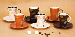 Taza de cerámica de piedra, taza de café en relieve con esmalte de reacción, venta al por mayor - Product Image 2