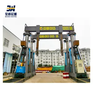 New 90T Telescopic Hydraulic Gantry Crane for Sale for Manufacturing Plants with Core Components Engine Motor PLC Gear Pump