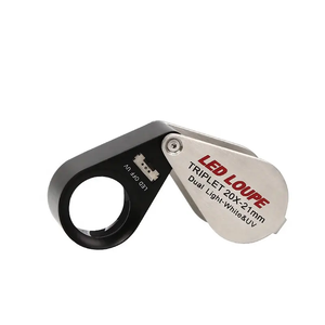 20X 21mm6LED & UVライトジュエリールーペLEDおよびUVライト光学ガラスジュエラー拡大 - Product Image 1