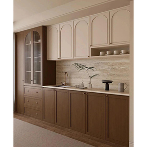 Nuovo arrivo mobili soggiorno moderno 2-in-1 Cabinet organizzare piatti vetrina arredamento mobile credenza compatto - Product Image 2