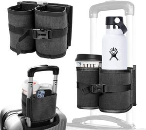 Portabicchieri da viaggio per bagagli personalizzati di fabbrica adatto a tutte le maniglie per valigie portabicchieri per bevande a mano libera - Product Image 3