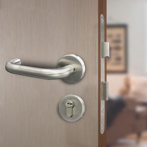 Khóa cửa chống cháy tiêu chuẩn Châu Âu bằng thép không gỉ 304 Khóa tay cầm lõi đồng cao cấp phổ thông - Product Image 2