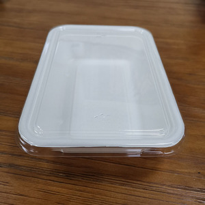 Plateau alimentaire en pâte à papier écologique jetable <span class=keywords><strong>avec</strong></span> <span class=keywords><strong>couvercle</strong></span> en <span class=keywords><strong>plastique</strong></span> transparent Plat et <span class=keywords><strong>assiette</strong></span> à bagasse - Product Image 4
