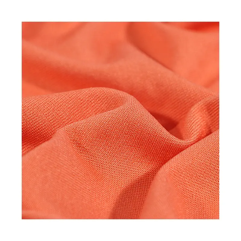 Tissu de vêtement multicolore, doux au toucher, textile, matière première, tricot, polyester, spandex, tissus pour vêtements