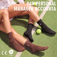 Chaussettes de tennis pour femmes BiLu Private Label, design personnalisé, respirantes, chaussettes de sport athlétiques, fabrication OEM, chaussettes de tennis confortables
