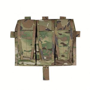 กระเป๋าใส่แม็กกาซีนแบบสามช่อง Tactical Triple Magazine Pouch AVS พร้อมฝาปิดด้านหน้าแบบถอดได้ Unisex  ติดตั้งด้วยแถบตีนตุ๊กแก สำหรับเสื้อกั๊กยุทธวิธี  ใส่แผ่นกันกระสุน ใช้สำหรับกิจกรรมกลางแจ้ง - Product Image 1