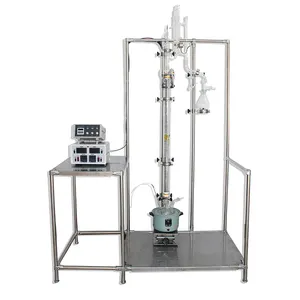 Lab vacuum rectifying rectification distillation distilling column kits unit plant set with electromagnetic reflux ratio funnel