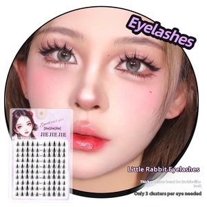 Vitalité automne feuille d'érable lapin série pleine bande cils naturel épais segmenté bande dessinée petit lapin cils pour <span class=keywords><strong>homme</strong></span> paresseux - Product Image 2