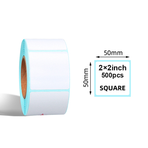 Tùy chỉnh 2x2 inch trực tiếp nhiệt Giao Thông Vận Tải không thấm nước trống nhiệt in ấn giá Nhãn dán nhãn cuộn cho thực phẩm chương trình khuyến mãi - Product Image 1