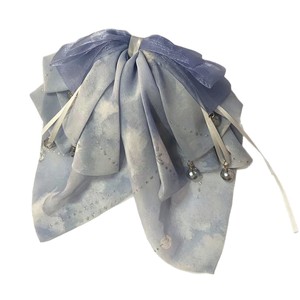 Nuevo clip para el cabello con efecto de salpicadura de tinta al estilo chino, lazo de cinta para cola de caballo, elegante y dulce, clip para el cabello de satén estilo antiguo para la parte posterior. - Product Image 5