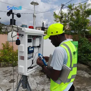 Safewill UmweltÜberwachungssystem landwirtschaftliche Ausstattung automatische Wetterstation Gewächshaus mit 4G/Solarstrom