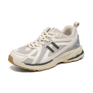 Zapatillas Deportivas <span class=keywords><strong>Xiao</strong></span> Lent Retro con Cordones, Malla Plateada Líquida, Transpirables, con Suela Gruesa de Goma, para Hombre y Mujer, Tendencia de Moda - Product Image 5