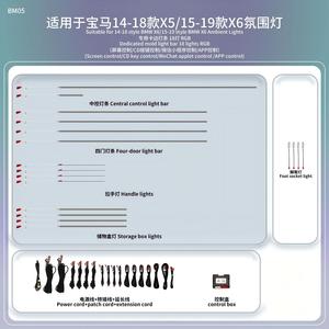 Accessoire électronique automobile de haute qualité, lumière ambiante Symphony pour BMW X5 F15 2014-2018 & X6 F16 2015-2019, lampe intérieure automobile - Product Image 5