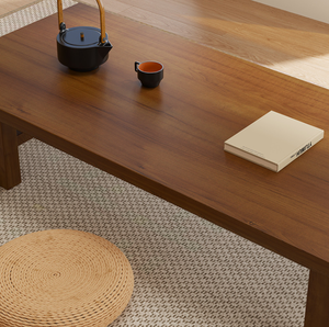 Petite table basse en bois massif pour salon, table basse pour <span class=keywords><strong>baie</strong></span> <span class=keywords><strong>vitrée</strong></span> - Product Image 2