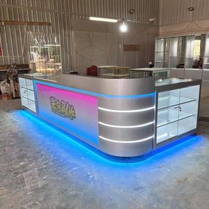 Custom Shop Showcase <strong>Retail</strong> <strong>Store</strong> Display Glass Display Cabinet Shop Design Display Cabinet With <strong>Lights</strong> - Product Image 3