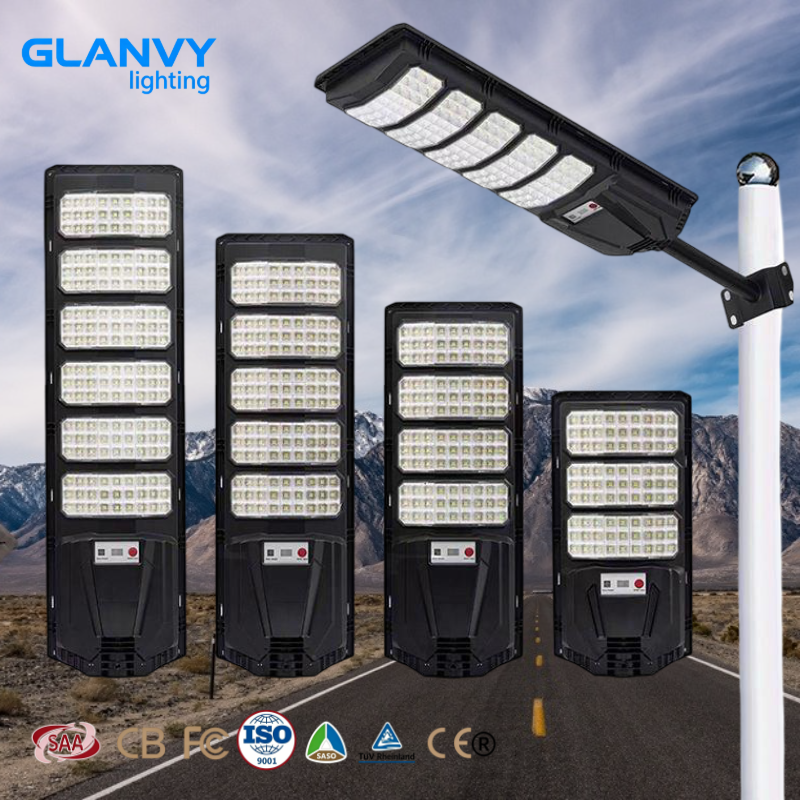 Outdoor Solar Lamp Post LED IP65 CE Certified Energy Saving Yard Garden Path Lighting System Motion Activated Waterproof Night