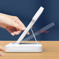 Station de recharge sans fil pliable réglable 15W 3-en-1 avec veilleuse tactile Chargeur magnétique Protection OTP