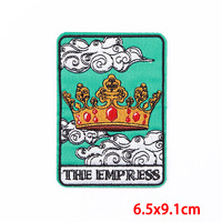 Amoureux Tarot Carte Brodé Fer-Sur Patch pour Chapeau Sac À Dos Bourse Sorcière Déesse Magique Amour Potion Sort Sergé Conception Occulte