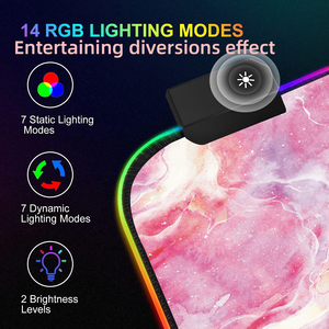 Tappetini da scrivania personalizzati LED <span class=keywords><strong>grigio</strong></span> o rosa tappetino per mouse e tastiera RGB a luce grande tappetino per Mouse da gioco tappetino per mouse XXL rgb - Product Image 3