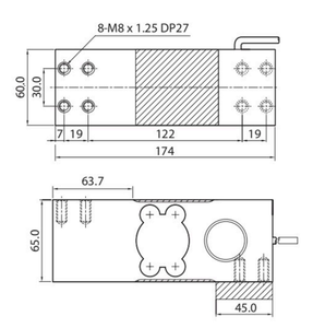 Báscula de conteo Veidt para básculas CAS Kais, modelos BCD-30L, BCD-50L, BCD-75L, con sensor de punto único de alta precisión - Product Image 3