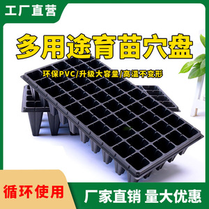 Plateaux de semis en <span class=keywords><strong>plastique</strong></span> <span class=keywords><strong>à</strong></span> cellules, plateaux de pépinière durables en PS pour la germination des plantes, <span class=keywords><strong>fleurs</strong></span> et légumes de jardin, carrés - Product Image 3