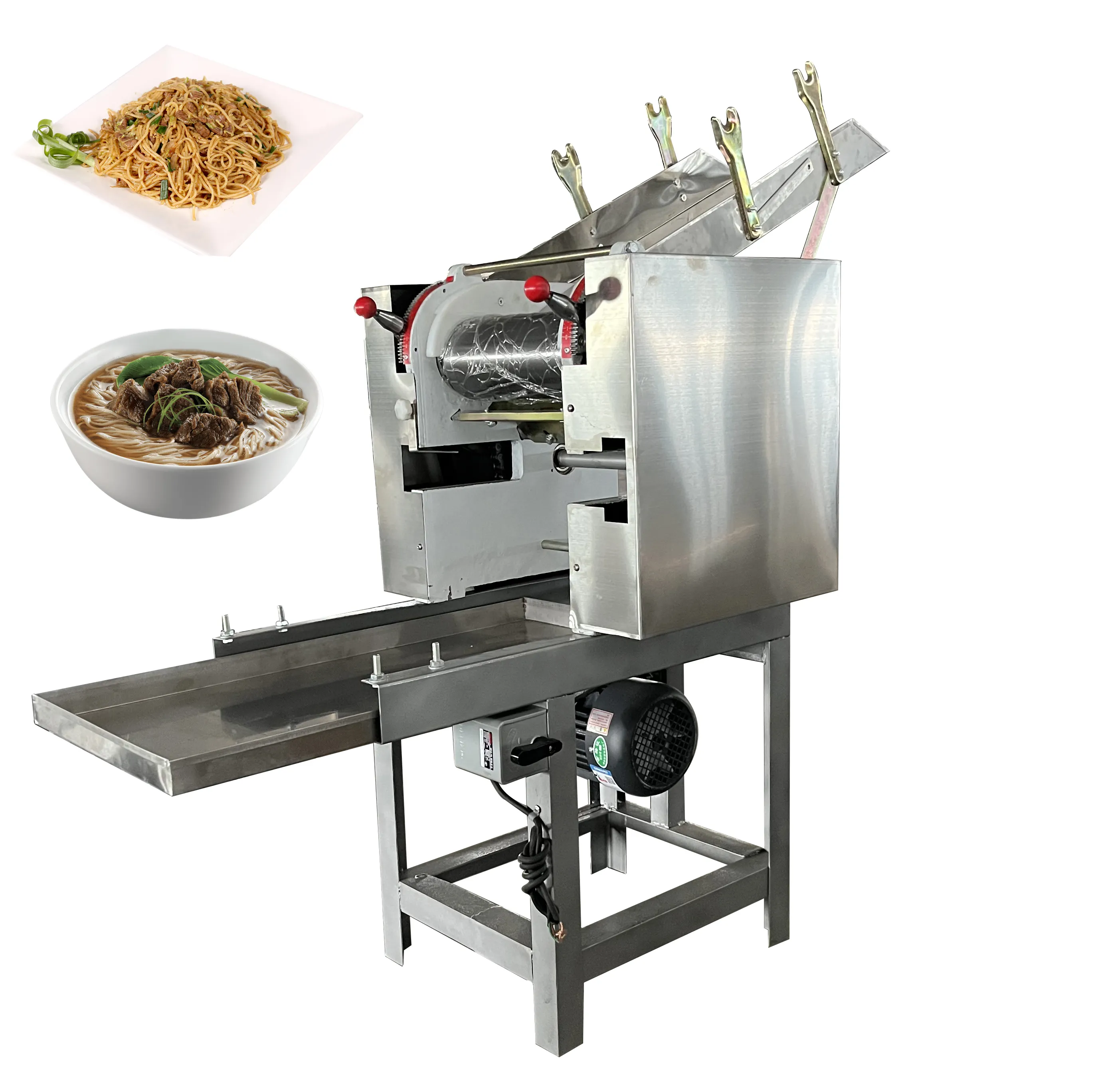 商業産業自動生地ヌードルメイクカットマシンローラー調整可能なレストラン機器中国の価格表SUS304