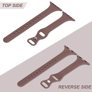 Correa de Silicona Suave para Reloj Deportivo, 44mm 42mm 41mm, Compatible con <span class=keywords><strong>Apple</strong></span> <span class=keywords><strong>Watch</strong></span> <span class=keywords><strong>Series</strong></span> 11 10 9 <span class=keywords><strong>8</strong></span> SE 3 2, Correa de Goma de Silicona para Mujer - Product Image 5