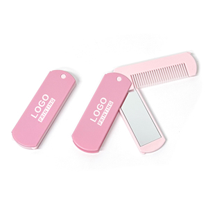 Customized Folding Comb Mirror Pocket Mirror and Comb Cute Design Promotional Gifts
