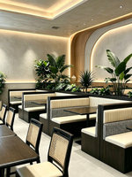 Ensembles de tables et chaises de restaurant à usage commercial pour hôtels, restaurants de restauration rapide, salons de thé, restaurants à thé, sièges de banquette, canapés tendance