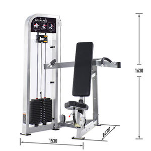 Máquina de gimnasio multifunción ajustable para press de pecho y hombros sentado con inclinación, para entrenamiento de fuerza y elevación de hombros - Product Image 4