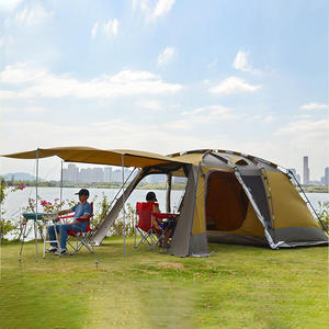 Túnel para acampar Tienda de campaña al aire libre engrosada a prueba de lluvia y viento Tienda Familiar portátil automática tienda de apertura rápida - Product Image 4