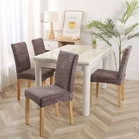 Housse de chaise de salle à manger Kongyu Home Textiles en Spandex extensible, imprimé Damas Baroque, ajustement universel élastique, vente en gros