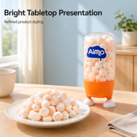 Aimo Fruity Cookie - Poudre Protéinée & Probiotiques, Snack pour Enfants, Texture Semi-Molle, Goût Sucré, 16g, Durée de Conservation de 12 Mois