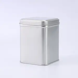 70x70x98mm Square Tea Tin Box Custom Square Metal Box