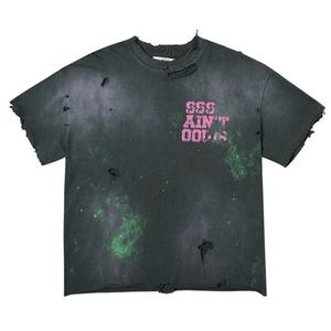 T-Shirt Vintage Personalizzata con Effetto Acid Wash per <span class=keywords><strong>Uomo</strong></span>, Streetwear Vintage, T-Shirt Effetto Vissuto per <span class=keywords><strong>Uomo</strong></span> - Product Image 1