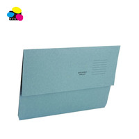 China de fábrica de cartón verde 350x268mm a granel vender la mitad de solapa cartera Carpeta de archivo