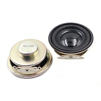Speaker 40MM 4 Ohm 3W Cangkang Besi Magnetik Speaker 40 MM 3 Watt Multimedia Komponen Akustik untuk Mesin Periklanan