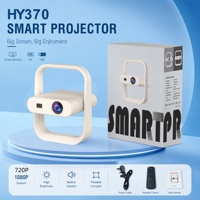 Projecteur intelligent Hy370 Ultra HD 300 lumens ANSI 720p, mise au point électrique, projecteur portable, mini-projecteurs, haut-parleur intégré, vidéo 4K