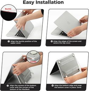 Custodia Rigida Trasparente in Plastica Cristallina per <span class=keywords><strong>MacBook</strong></span> <span class=keywords><strong>Pro</strong></span> 14 Pollici <span class=keywords><strong>13</strong></span> 16 <span class=keywords><strong>Air</strong></span> <span class=keywords><strong>13</strong></span>.3 <span class=keywords><strong>13</strong></span>.6 <span class=keywords><strong>13</strong></span> 12 15 15.3 Pollici M4 M3 M2 M1 - Product Image 6