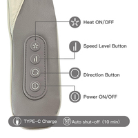 Masseur électrique pour le cou à pétrissage profond 3D, mains libres, portable, pour le cou et les épaules, pour soulager la douleur