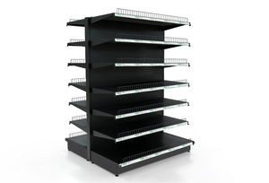 Estantes de Supermercado con Recubrimiento de Polvo Negro, Panel Trasero Perforado Multicapa, para Hipermercados, Suministro al por Mayor de China - Product Image 2