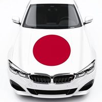 Housse de voiture personnalisée japonaise 100% polyester pour festival sportif, décoration de voiture en plein air