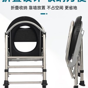 Stainless Steel Toilet <b>Chair</b> With Soft <b>Pad</b> For Elderly And Pregnant Hospital Use - Product Image 4