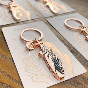 Gantungan Kunci Daun Hijau Kualitas Tinggi Gantungan Kunci Tanaman Kreatif Mode Gantungan Kunci Daun Palem Hijau - Product Image 4